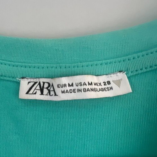 Zara top turquoise size M very comfortable