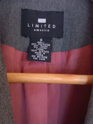 Women's jacket like new, gray, size S 36 8