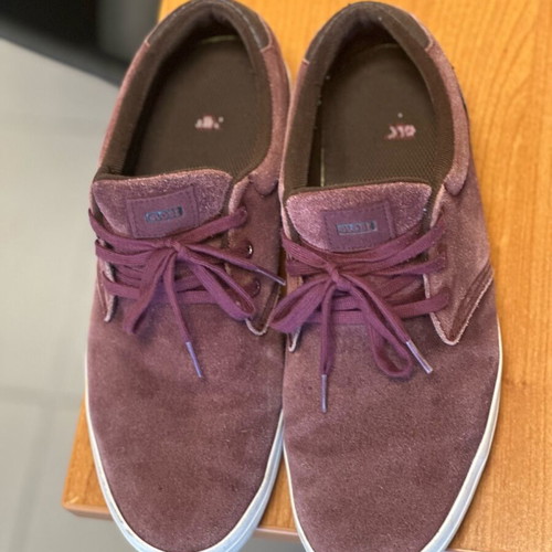 Globe men's shoes used, bordeaux suede size 45