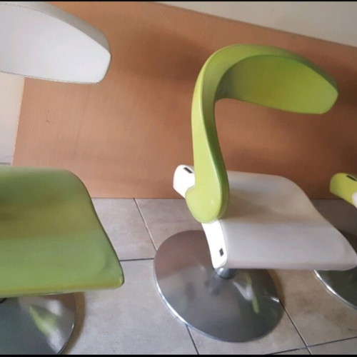 Hair Salon Equipment like new with 3 mirrors, chairs, shampoo stations, and furniture