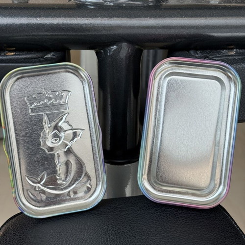 Vaporeon Pokemon tin, empty