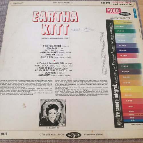 Eartha Kitt LP used, jazz