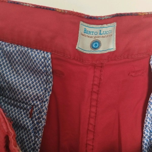 BertoLucci Pants No46 Large Red like new, summer