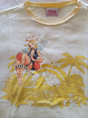 Replay Vintage Y2K Graphic T-Shirt L like new, yellow