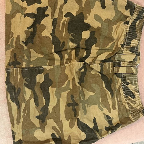 Bershka camouflage denim skirt size S new, green