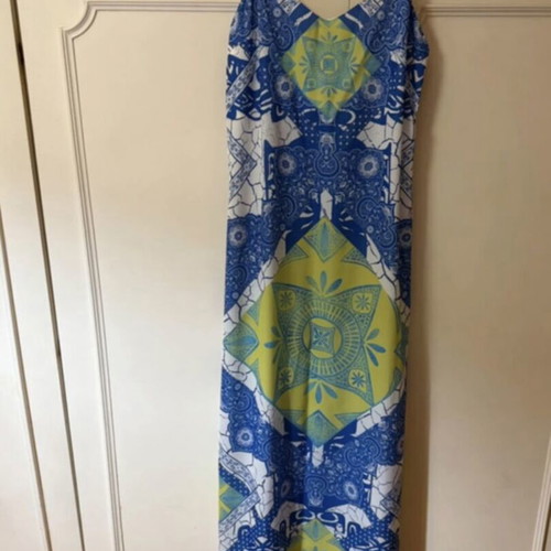 Peace And Chaos maxi dress used, printed, size Medium