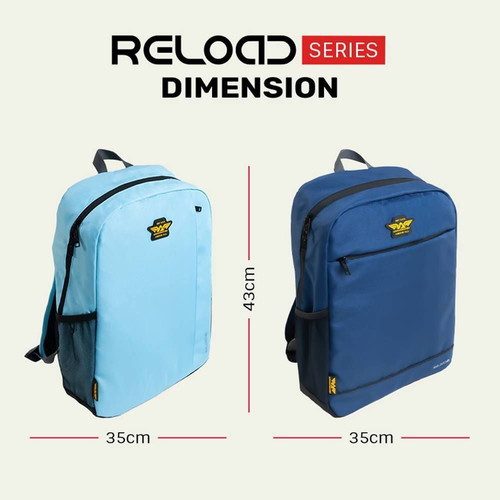 Armaggeddon Laptop Backpack 15.6" New, Light Blue-Grey