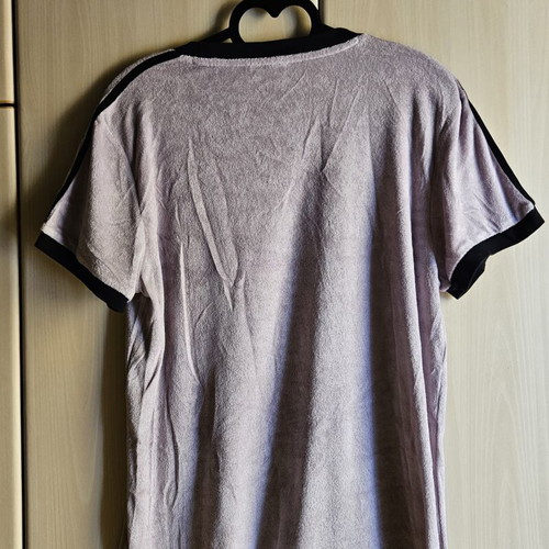 Adidas lilac short sleeve shirt, terry fabric, size L