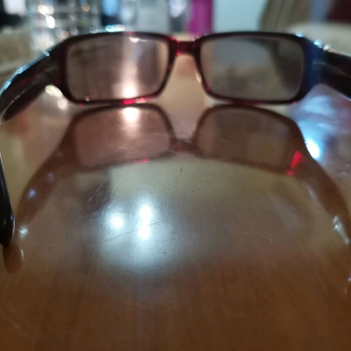 Ralph 7540/S sunglasses used, vintage Y2K dark ruby