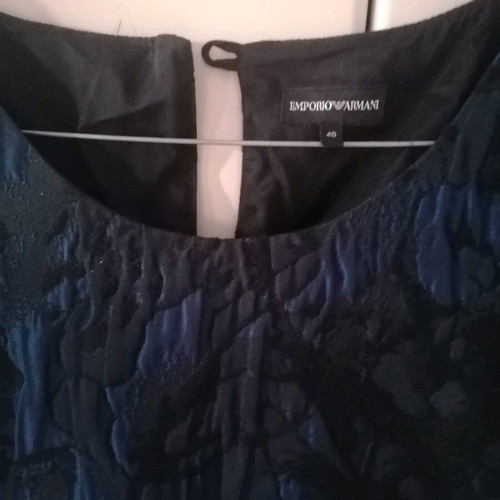 Emporio Armani brocade blouse like new, blue, size L 40