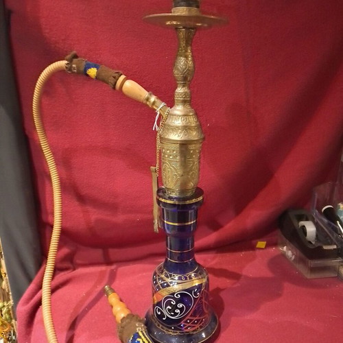 Traditional hookah used, height 52 centimeters