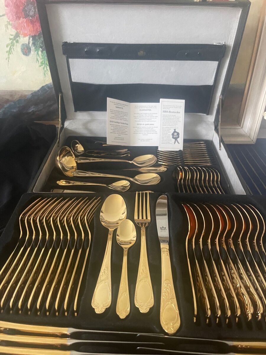 Solingen SBS 23/24k Gold-Plated Cutlery… - € 450,00 - Vendora.cy