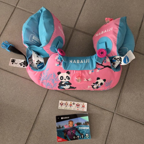 Decathlon Nabaiji Tiswim children's swim vest like new with panda pattern
