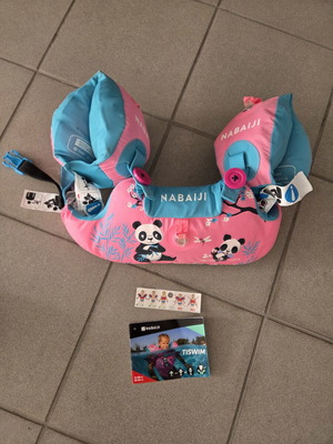 Decathlon Nabaiji Tiswim children's swim vest like new with panda pattern