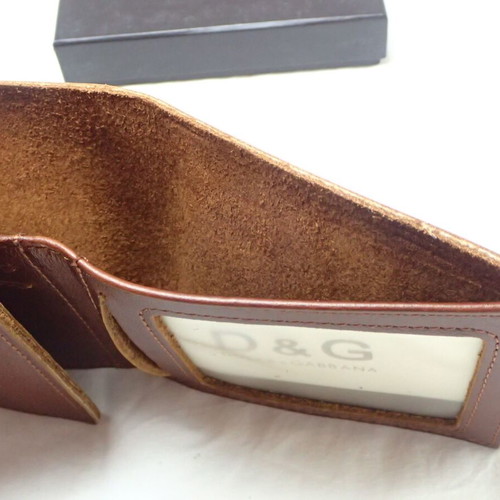 Dolce & Gabbana leather wallet brown new in box