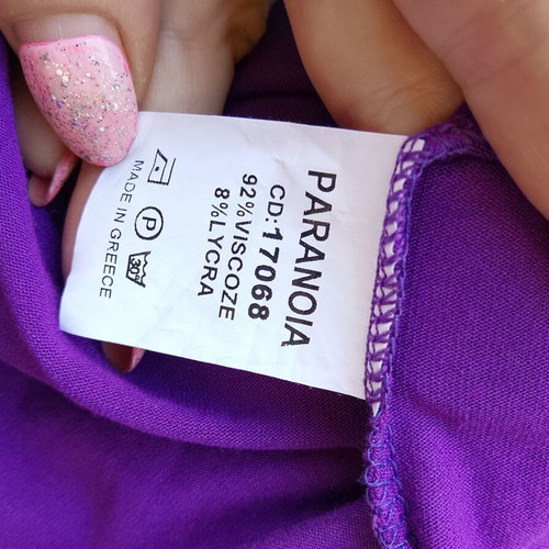 Paranoia purple turtleneck top