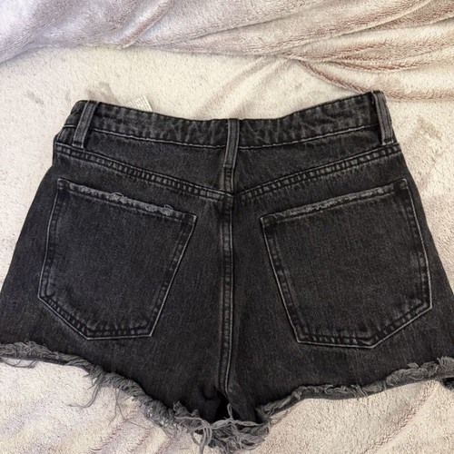 Mini shorts Satinette like new, size 36, black and grey