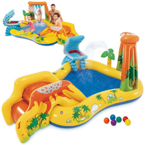 Inflatable Kids Water Park 5-in-1 with Slide and Pump, New