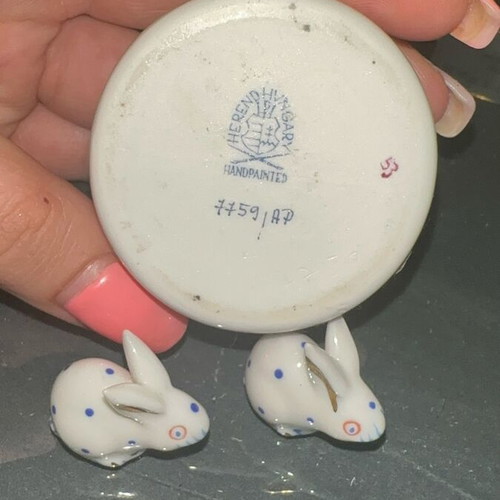 Vintage Herent porcelain miniatures set of 3 like new
