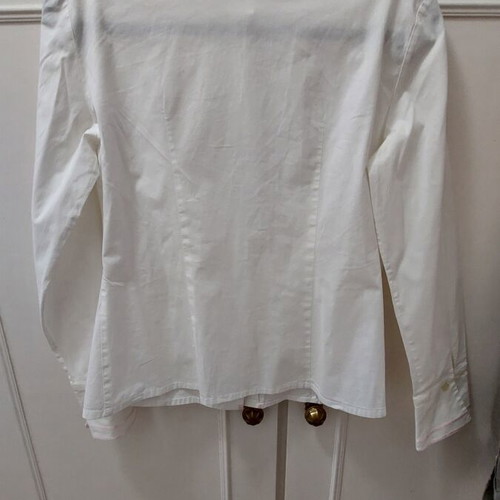 Lucifair women's shirt like new, white with pink details