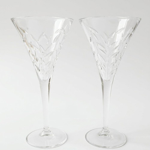Set of 3 Crystal Water Glasses New with Unique Designs