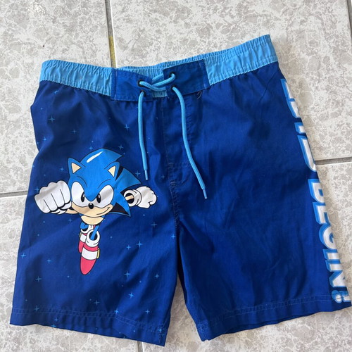 Sonic swimwear for boy 10 years like new, blue