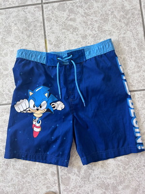 Sonic swimwear for boy 10 years like new, blue
