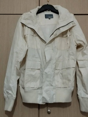 Spring jacket like new, white, size S