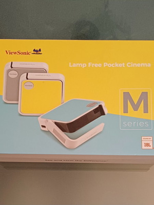 Viewsonic M1 Mini projector like new, portable LED with JBL speaker