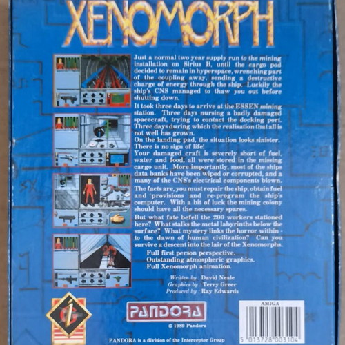 Xenomorph (Pandora) (Amiga) like new, complete in box