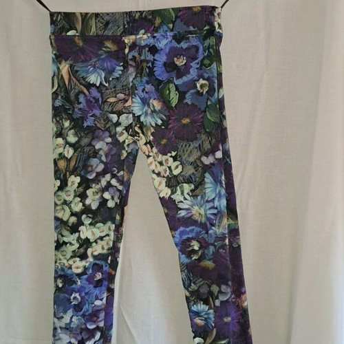 Women's leggings used, multicolor, size M