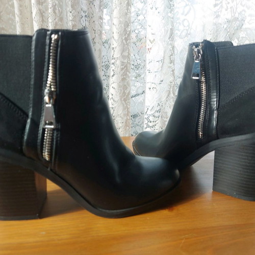 Black ankle boots with heel new, size 37 from Bershka