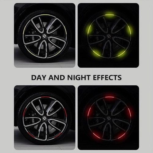 Reflective rim stickers new, pack of 20 pieces