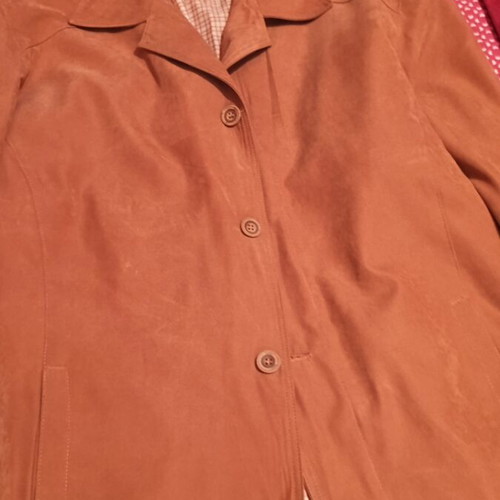 Cashmere jacket new, size large, brown