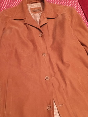 Cashmere jacket new, size large, brown