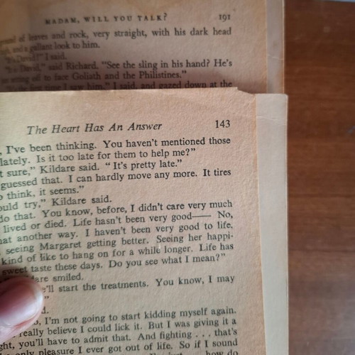 English mystery novels used, set of 4 with Richard Chamberlain cover
