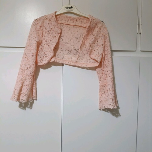 Bolero salmon lace like new