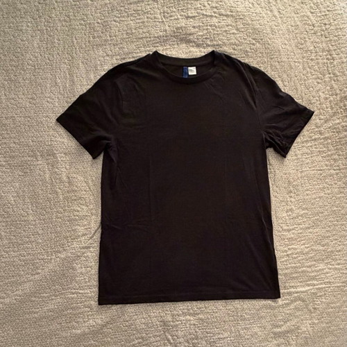 H&M short-sleeve shirt like new, dark gray-black, size M