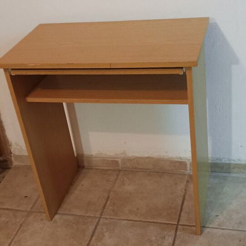 Children's desk used, small with shelf for kindergarten or primary