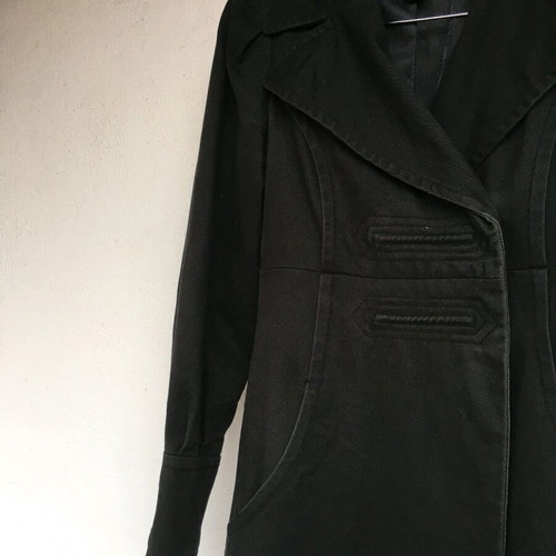 Mango cotton trench suit S like new, black