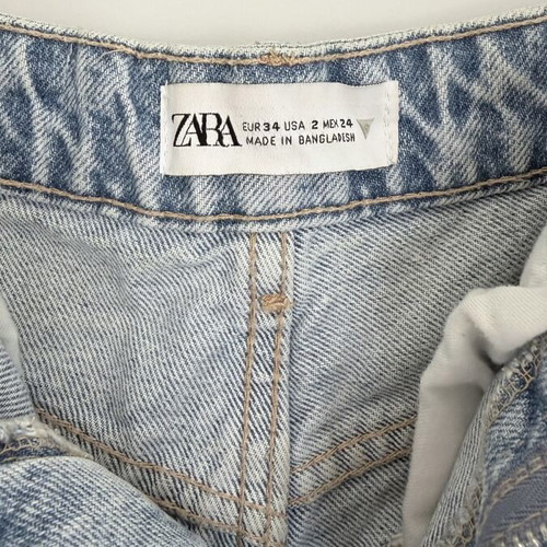 Jean shorts Zara size 34 like new, blue