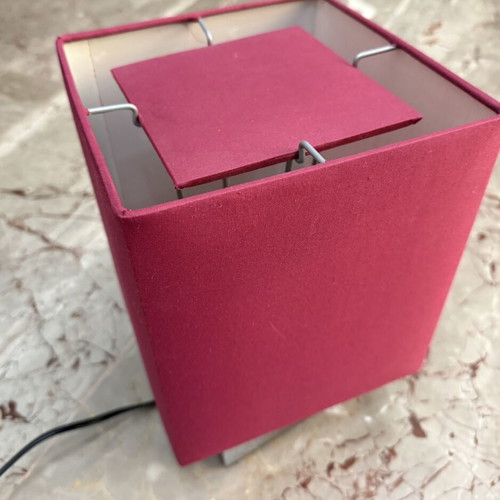 IKEA SÅNGEN table lamp like new, dark red fuchsia