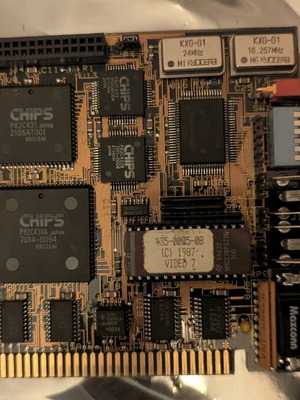 Video-7 Vega 8-Bit Video Graphics Card Adapter 256kb used