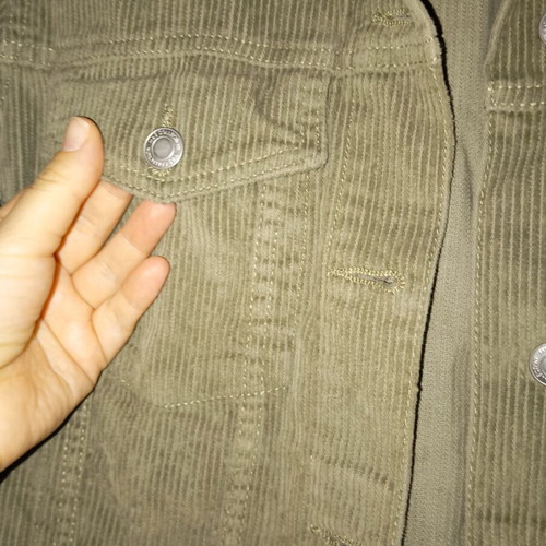 Marks & Spencer khaki corduroy jacket XL used, 100% cotton