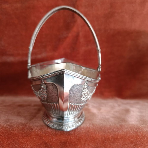 Vintage Bonbonnière Basket Art Nouveau Style Silver Plated Like New
