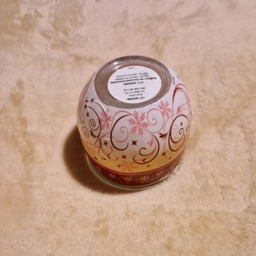 Glass candle holder used