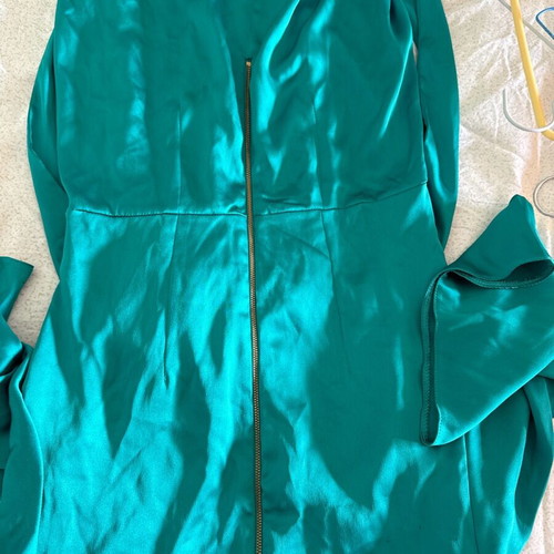 Closet London dress used, green, long envelope style