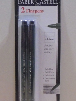 Faber Castell σετ 2 μαύρων μαρκαδόρων καινούργιο