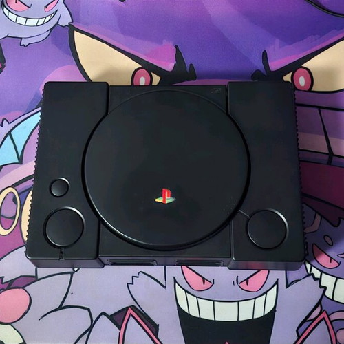 Playstation 1 used chipped black console