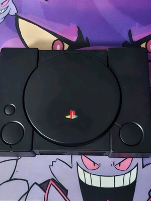 Playstation 1 used chipped black console